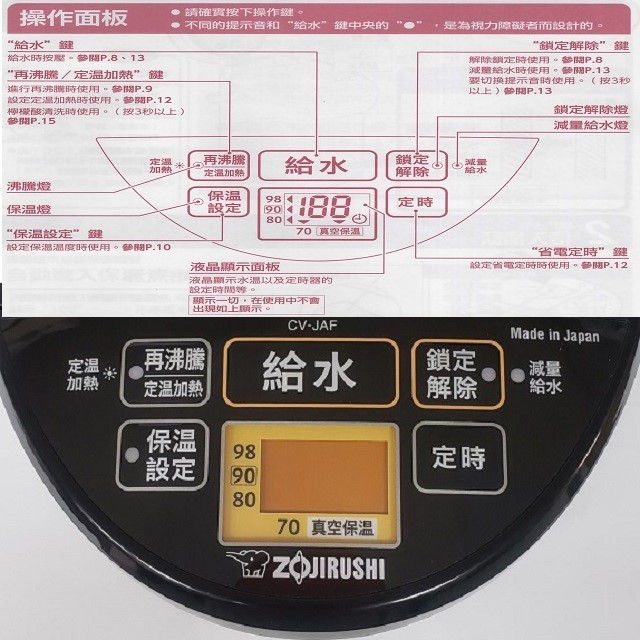 象印 CV-JAF40 真空保溫省電 4L 熱水瓶