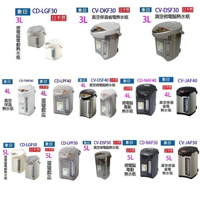 象印 CV-JAF50 真空保溫省電 5L 熱水瓶