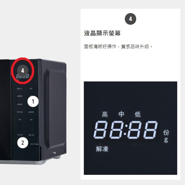 Panasonic 國際 NN-ST34NB  轉盤式微電腦25L微波爐