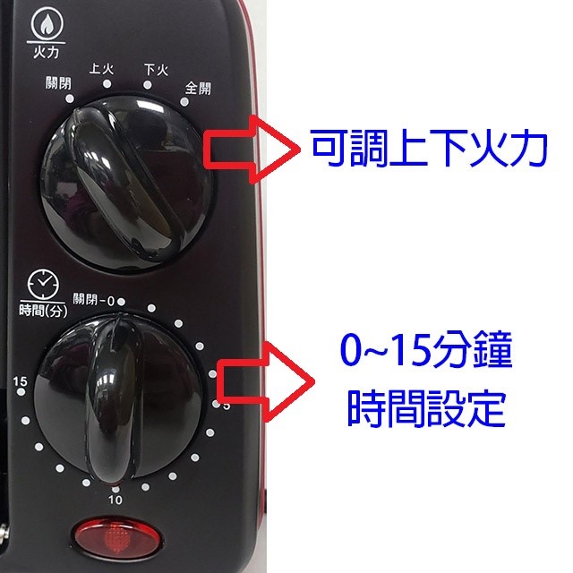 歌林 KBO-SD1805 雙旋鈕 6L 烤箱