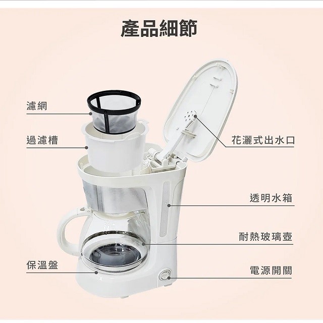 SAMPO 聲寶 HM-CB06A  美式6人份咖啡機