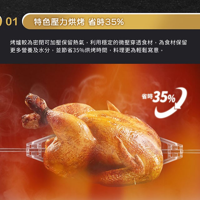 【庫存出清】SAMPO 聲寶 KZ-BA28P  28L 微電腦壓力烤箱