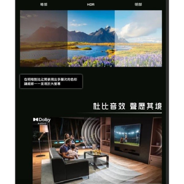 HERAN 禾聯HD-65MF1  65吋4K 液晶電視 (含運無安裝無視訊盒)