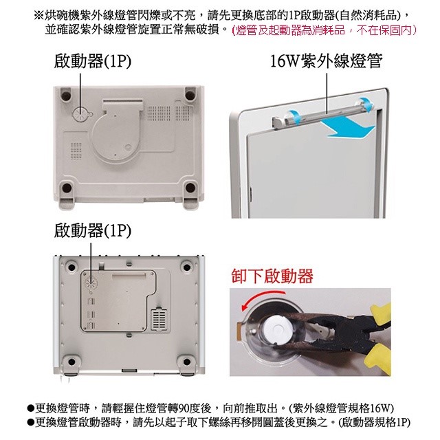 友情 PF-6167 三層紫外線 82L烘碗機
