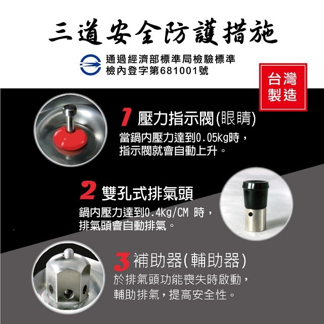 南亞 CA-12S 不鏽鋼 6L 高速鍋
