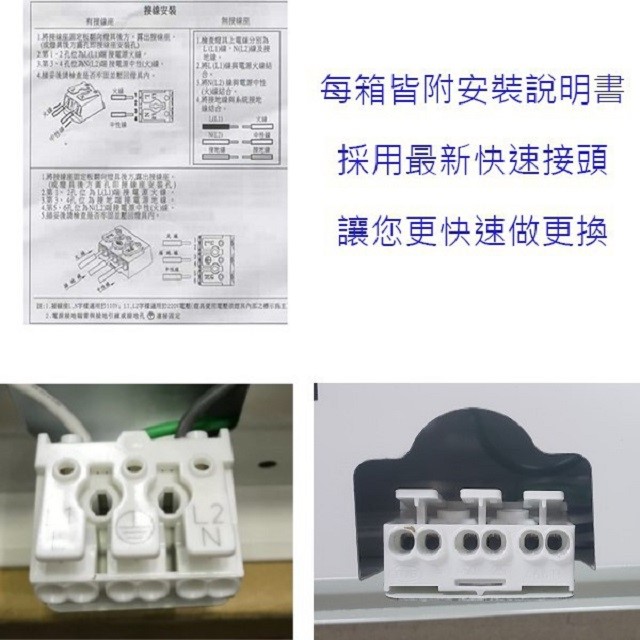 東亞 LTT-H2445DAAD 　2尺 LED輕鋼架燈具(含東亞原廠燈管)