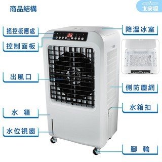 大家源 TCY-893002 分離式冰涼 30公升水冷扇
