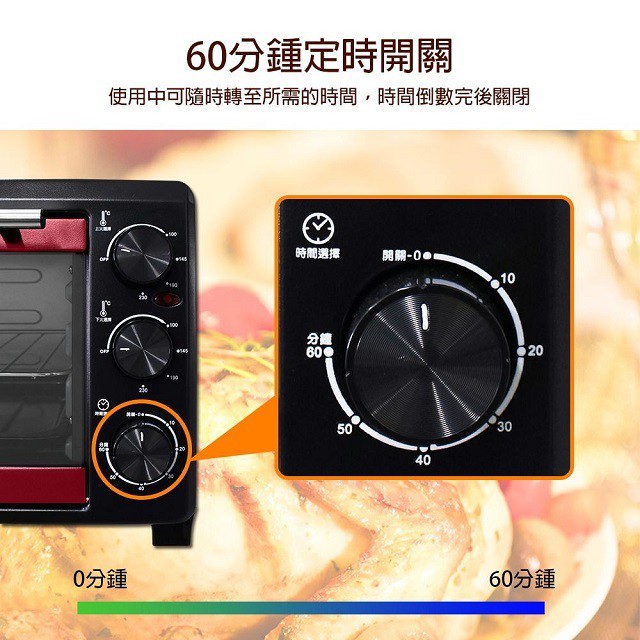 晶工 JK-723 雙溫控 23L 烤箱