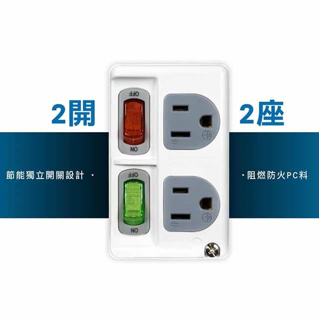 威電 CB3221 高負載分接式插座