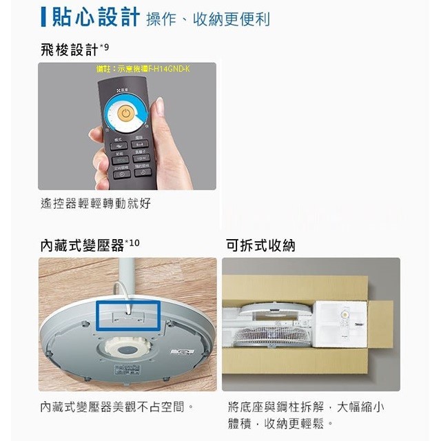 Panasonic 國際 F-L16GMD  16吋DC直流馬達電風扇