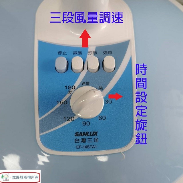 SANLUX台灣三洋 EF-14STA1機械式14吋立扇