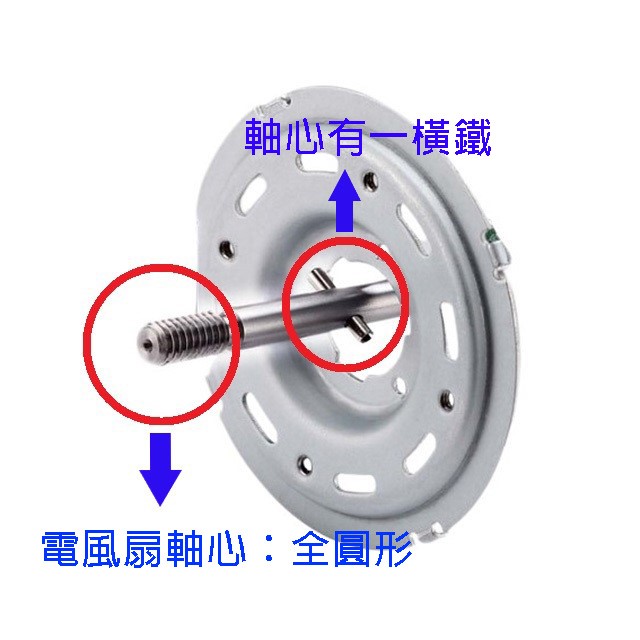 通用型 14吋 DC 電扇扇葉/葉片(顏色隨機出貨)(有凹孔)