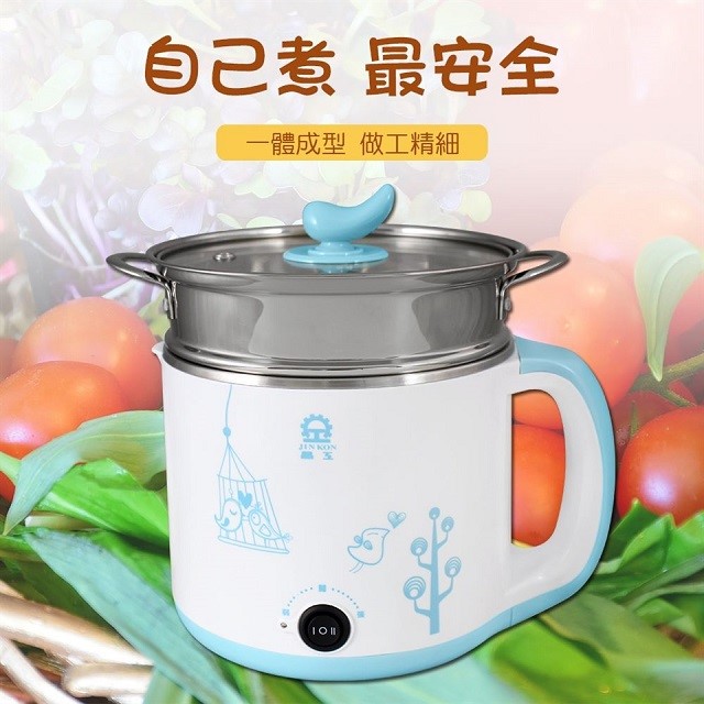 晶工JK-103不鏽鋼多功能 1.5L 電碗