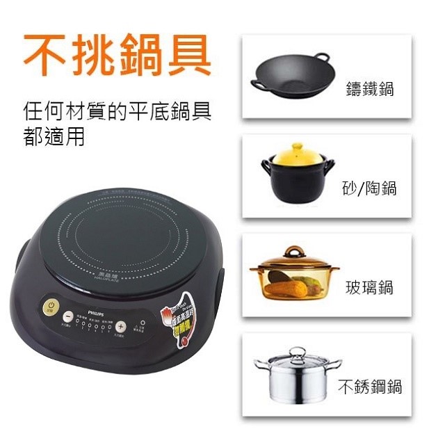 PHILIPS飛利浦 HD4988 黑晶爐 (不挑鍋)
