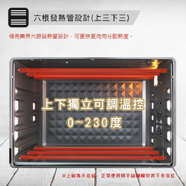 晶工 JK-7450 雙溫控  43L 旋風烤箱