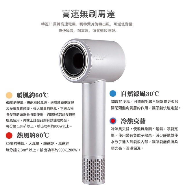 LAPOLO 藍普諾 LA-S802 負離子吹風機