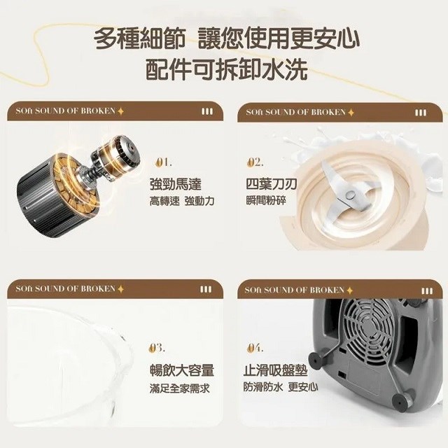Kolin 歌林 KJE-HC800玻璃杯冰沙果汁機(1.5L)
