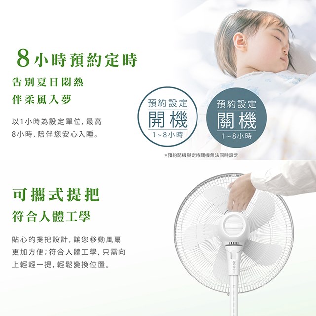 HERAN禾聯 HDF-16AH510 16吋智能變頻遙控DC風扇