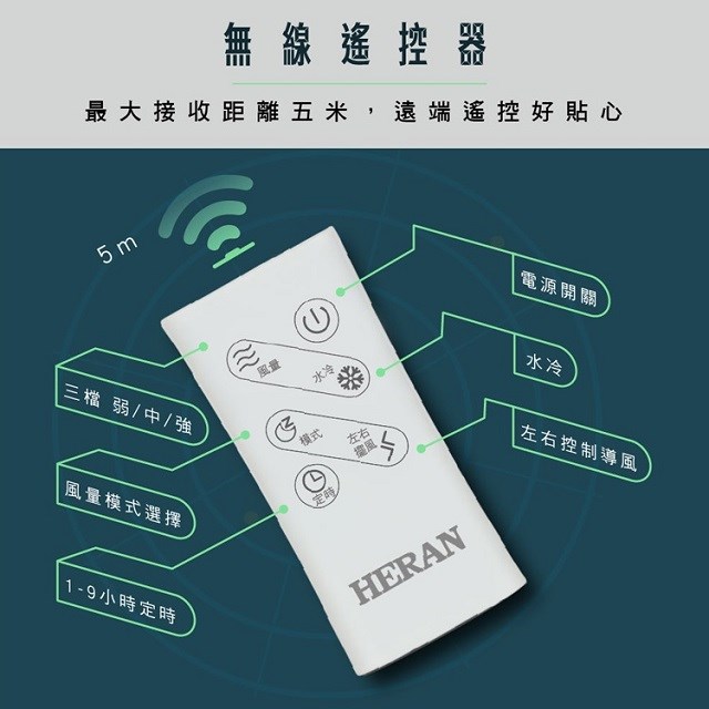 禾聯 HWF-10JL010 負離子水冷扇(10L)