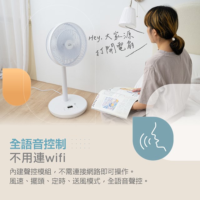 大家源  TCY-851406  14吋智慧聲控、遙控DC風扇