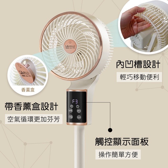 LAPOLO 藍普諾 LA-8017　9吋語音直立循環扇