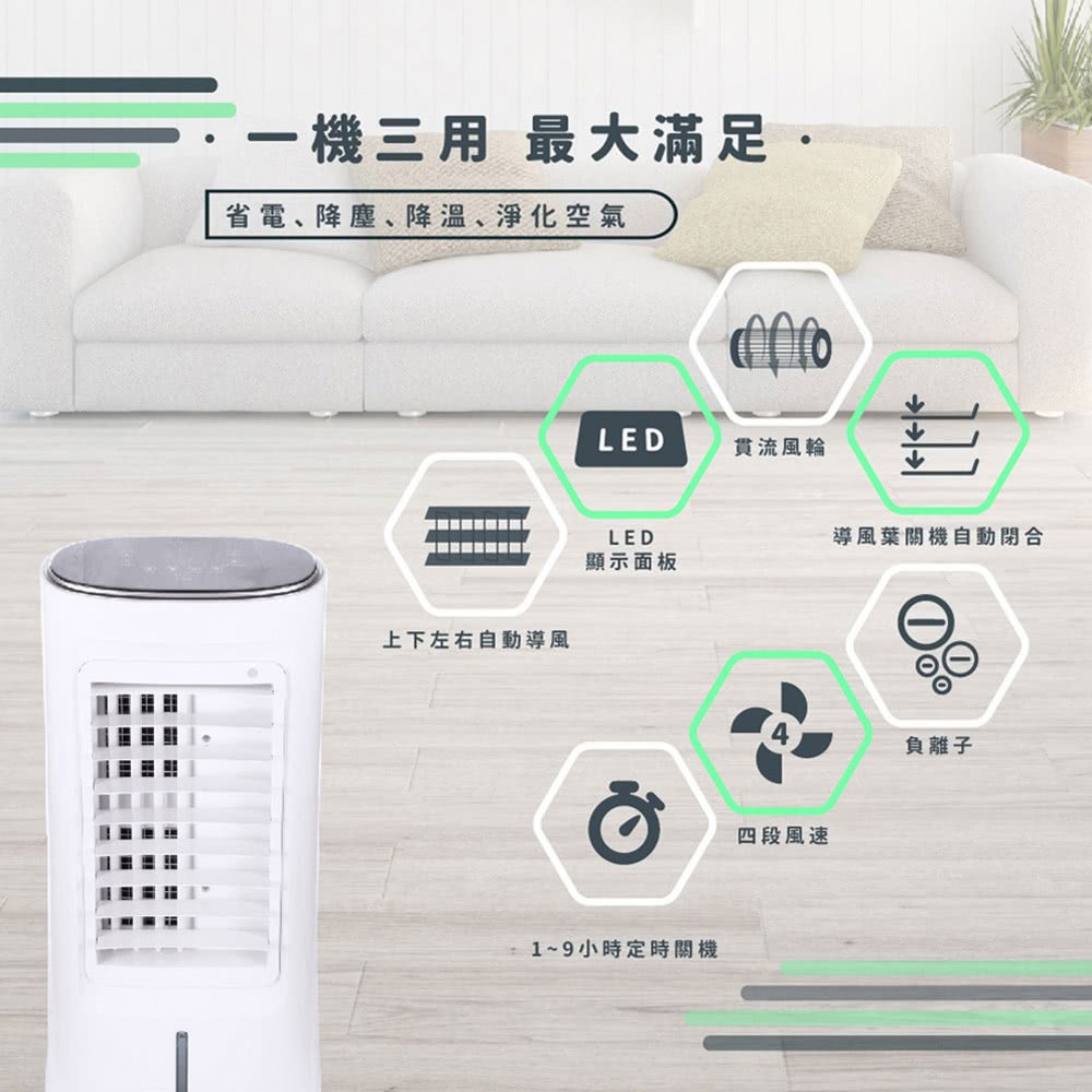 HERAN 禾聯  HWF-06J3負離子移動式水冷扇(6L)