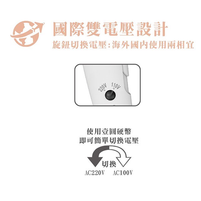 達新 FD-170 陶瓷遠紅外線吹風機(雙電壓)(顏色隨機出貨)