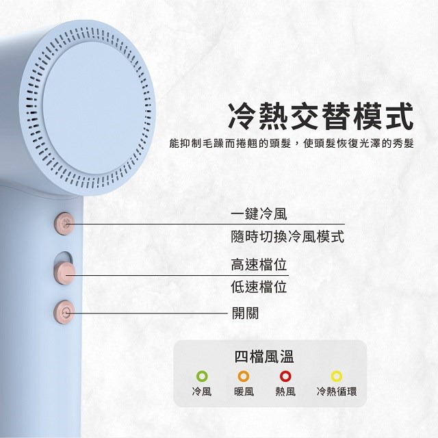 彼安特雙電壓高速負離子吹風機 HD050/HD051