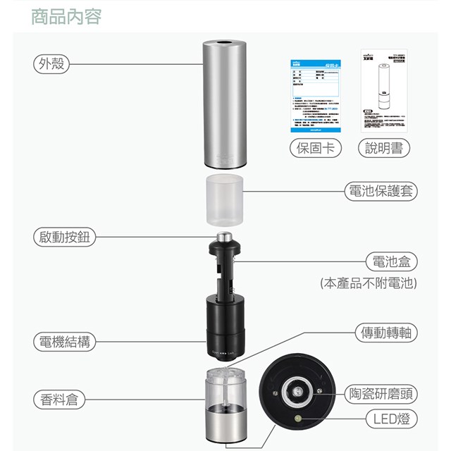 大家源 TCY-950601 電動香料研磨機