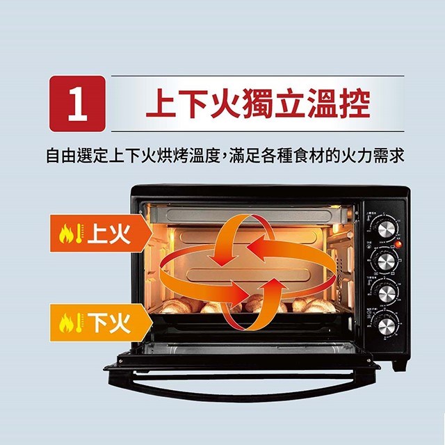 台灣三洋 SK-35TC 雙溫控電烤箱(35L)