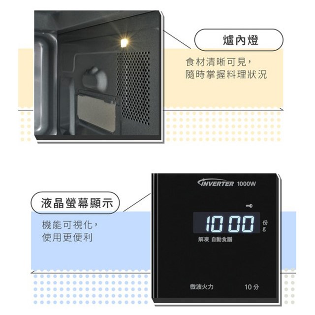 國際 NN-ST65QB  變頻微電腦32L微波爐(有轉盤)