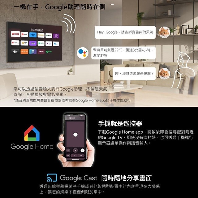 HERAN 禾聯 UM-55H320   55吋 4K Google TV U系列液晶顯示器/電視 (含運無安裝) 
