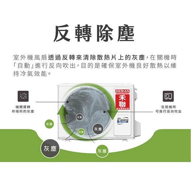 禾聯 HI/HO-LA72AH 變頻冷暖分離式冷氣(含標準安裝)(限高雄市區)